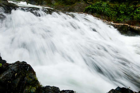 Punyaban Waterfall of Rainy Seasonat Ranong,Thailand