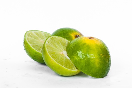 lime isolated on a white backgroundの写真素材