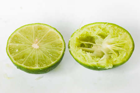 lime isolated on a white backgroundの写真素材