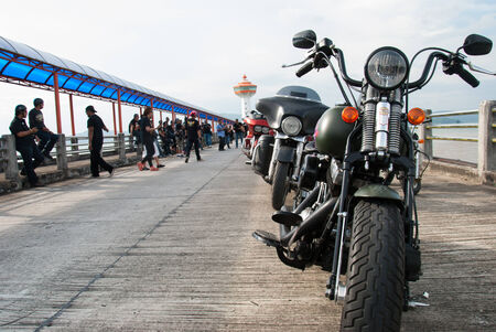 RANONG,THAILAND - NOVEMBER 29 - 30 Participants in 30th Ranong Bike Week in Ranong,Thailand Bikers from all over Thailand came to Ranong のeditorial素材