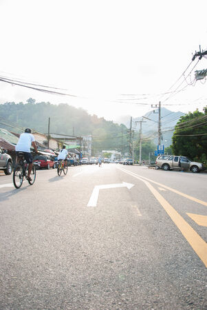 RANONG,THAILAND - DECEMBER 1  Biking for the king,Ride around the town ranong thailand on December 1,2013のeditorial素材