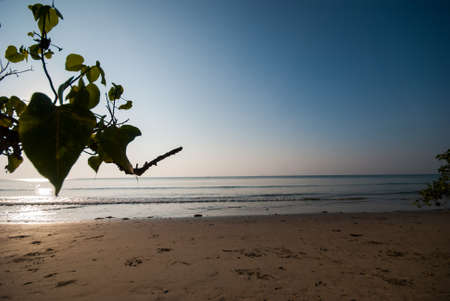 beauty Beach with Sunrise at Rayong Thailand