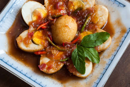 Thai food Akelokeki with pepper and onionsの写真素材