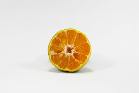 tangerine or mandarin fruit isolated on white background