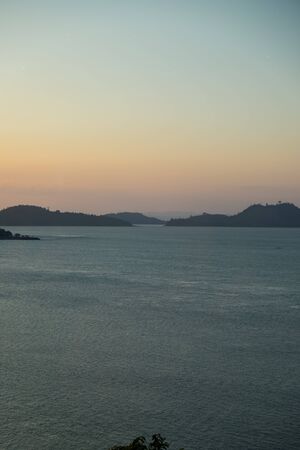 Sea and sky at sunset. Beautiful landscape,tropical seaの写真素材