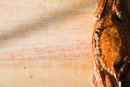 Crabs boiled and ready to eat.の写真素材