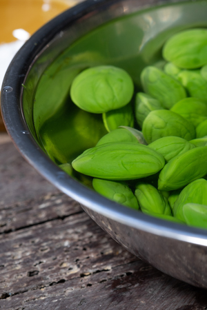 Parkia speciosa in water ,Thai vegetable foodの写真素材