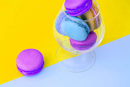 Sweet and Colourful French Macaroons. Stodio Photo