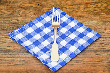 Kitchen Napkins Serving on Wood. Studio Photoの写真素材