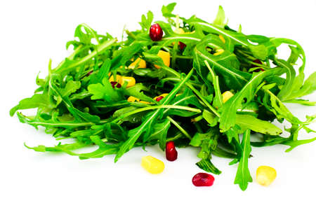 Salad of Arugula and Pomegranate. Studio Photoの写真素材