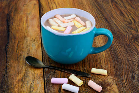 Cocoa with Marshmallows Sweet Food Studio Photoの写真素材
