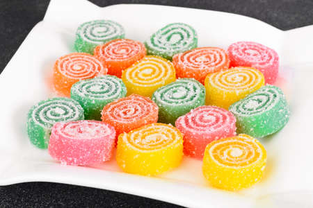 Healthy diet and sweetness: Marmalade. Studio Photoの写真素材