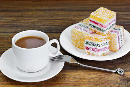 Sweet Colored Candied Fruit Jelly  Studio Photo
