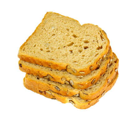 Healthy and diet food: rye bread with sunflower seeds. Studio Photoの写真素材