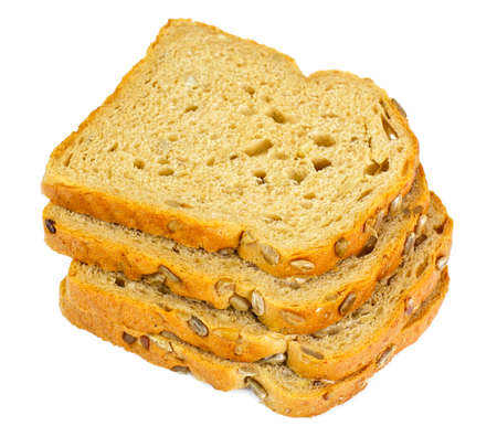 Healthy and diet food: rye bread with sunflower seeds. Studio Photoの写真素材