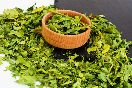 Dried Parsley Seasoning Studio Photoの写真素材