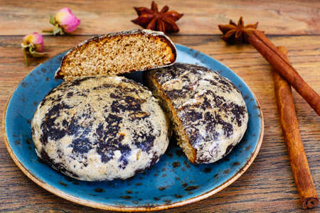 Freshly prepared delicious Gingerbread. Studio Photoの写真素材