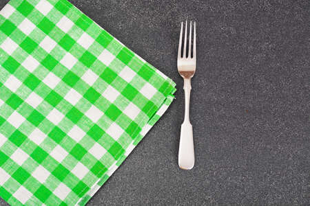 Kitchen Napkins Serving on Dark background. Studio Photoの写真素材