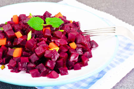 Salad of Beets and Carrots. Studio Photoの写真素材
