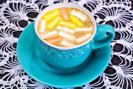 Cocoa, Coffee with Marshmallows Sweet Food Studio Photoの写真素材