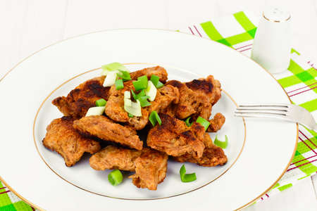 Soy Meat Grilled with Vegetables Studio Photoの写真素材