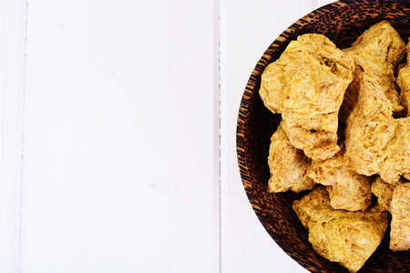 Crude Soy Schnitzel Studio Photoの写真素材