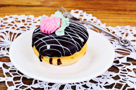 Sweet Cake Bush on Plate Studio Photo