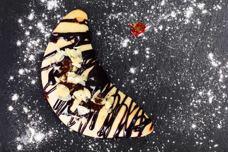 Shortbread Cookies in the Form of the Moon. Ramadan Kareem