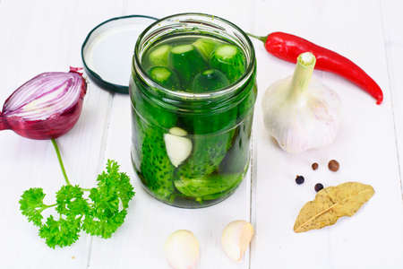 Cucumber in Marinade,  Pickles Studio Photoの写真素材
