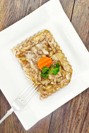 Chicken Aspic, Cold Appetizer Studio Photoの写真素材