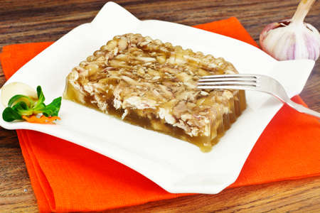 Chicken Aspic, Cold Appetizer Studio Photoの写真素材