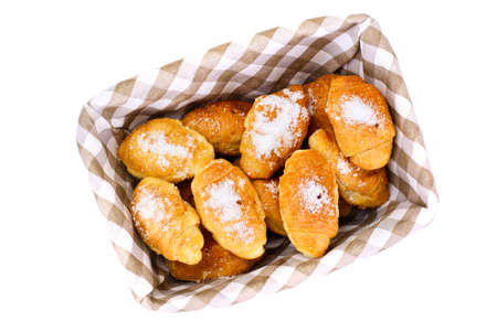 Delicious Crispy French Croissants Studio Photoの写真素材