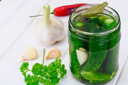 Cucumber in Marinade,  Pickles Studio Photoの写真素材