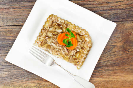 Chicken Aspic, Cold Appetizer Studio Photoの写真素材