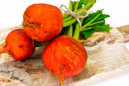 Fresh Raw Orange Beetroot, Beet. Studio Photoの写真素材
