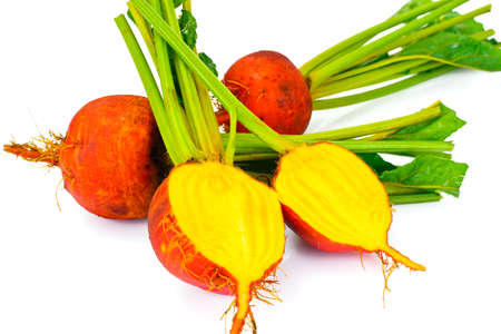 Fresh Raw Orange Beetroot, Beet. Studio Photoの写真素材