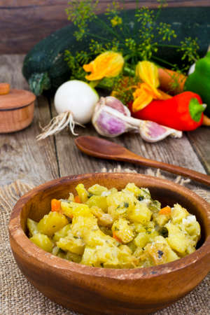 Vegetable Stew of Zucchini, Carrots and Onions Studio Photoの写真素材