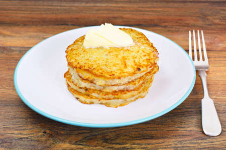 Fried Potato Pancakes. Belarusian and German Cuisine. Stodio Photo
