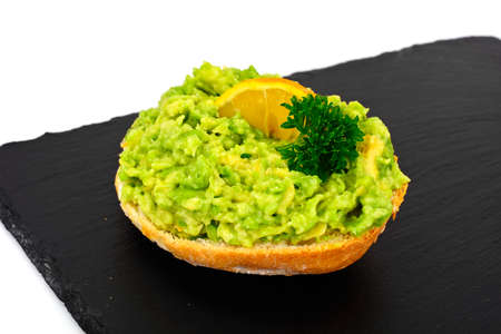Sandwiches with Avocado and Salmon Studio Photoの写真素材