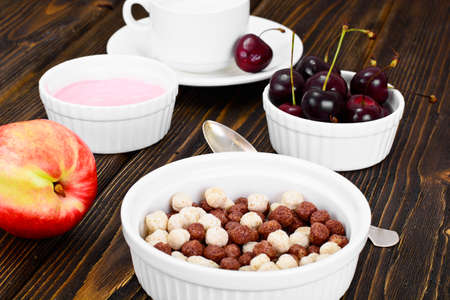 Protein Chocolate Beakfast Studio Photoの写真素材