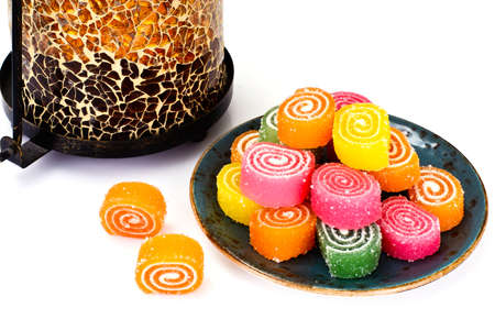 Sweet Candied Fruit Jelly Studio Photo