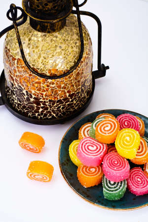Sweet Candied Fruit Jelly Studio Photo