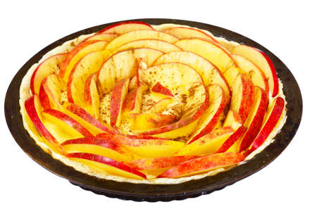 French Apple Tart Sweet Foodの写真素材