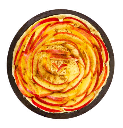 French Apple Tart Sweet Foodの写真素材