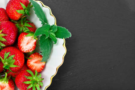 Tasty Sweet Strawberry Studio Photoの写真素材