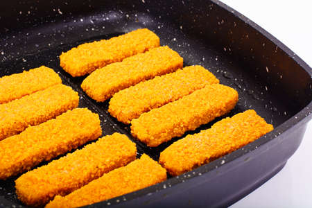 Fish sticks breaded Studio Photo