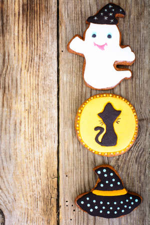 Gingerbread for Halloween. Funny Holiday Food for Children.Studio Photoの写真素材