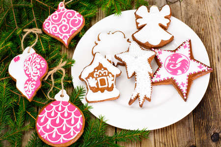 Gingerbread for Halloween. Funny Holiday Food for Children.Studio Photoの写真素材