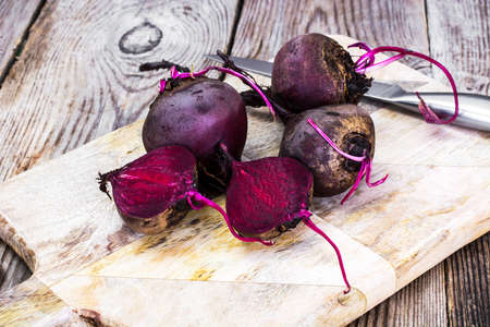 Fresh Raw Red Beetroot, Beet. Studio Photoの写真素材