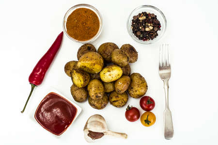 Fried Potatoes Studio Photoの写真素材